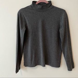 Dark gray mock turtleneck